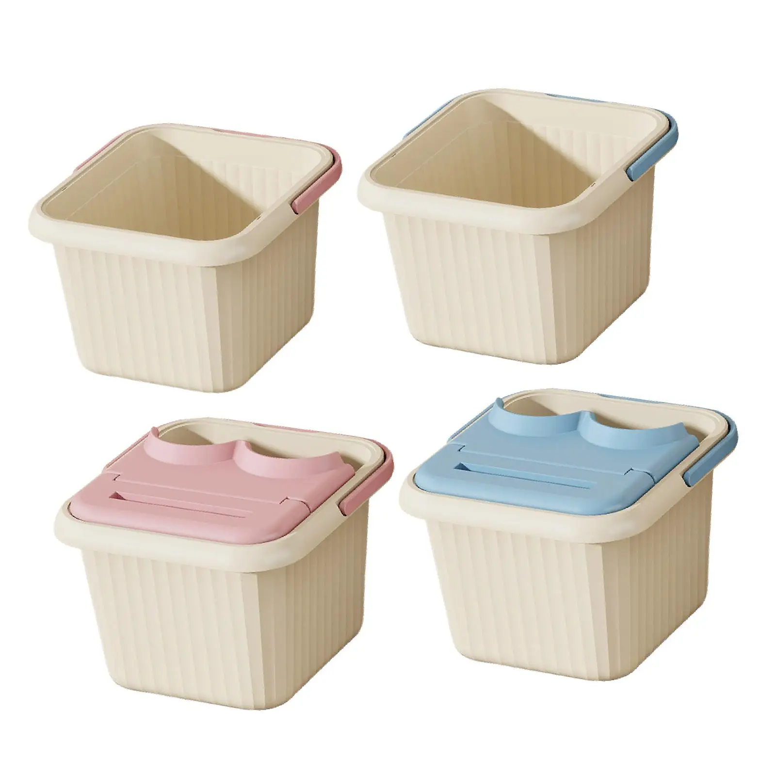 Foot Basin with Handle Portable Convenient Multifunctional Lightweight Pedicure with Massage Dots Sturdy Soaking Feet Bucket