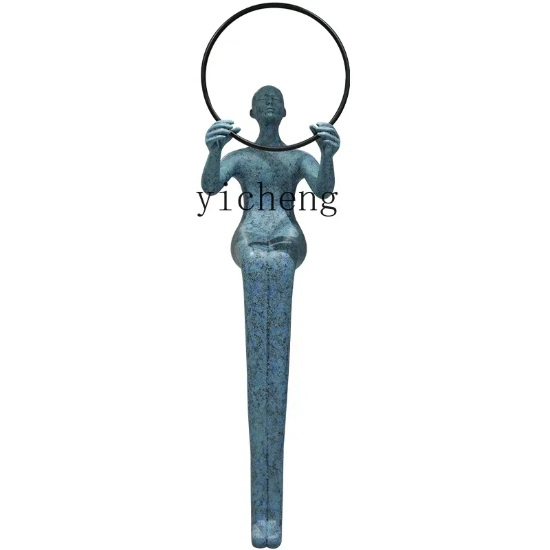 

Modern Abstract Figure Sculpture Ornament Hotel Lobby Aisle Floor Craft Ornament