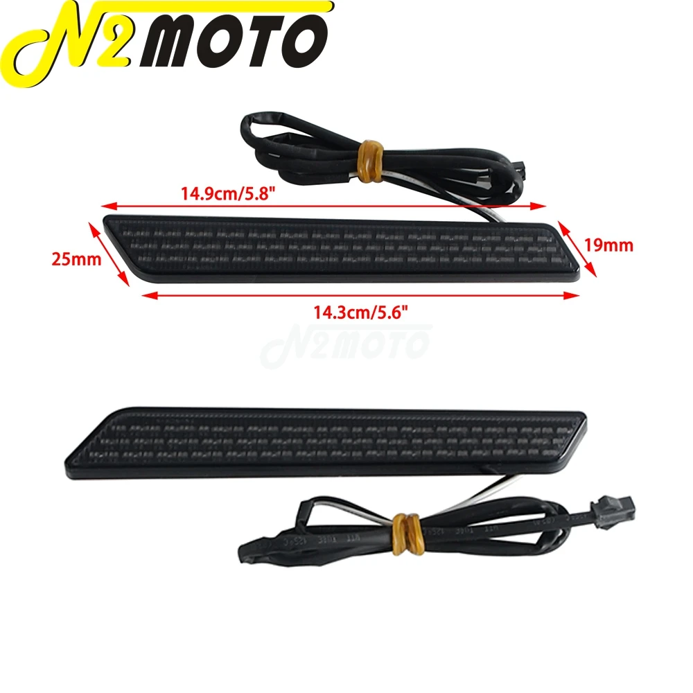 Saddlebag Latch Reflectors Cover Guard Reflector Light For Harley Touring Electra Road Street Glide FLHX FLTRX FLTRU FLHT 2014+