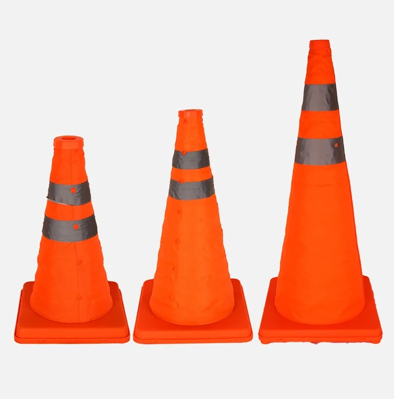 Segnaletica riflettente per il traffico stradale con barriera a cono stradale di sicurezza riflettente scalabile
