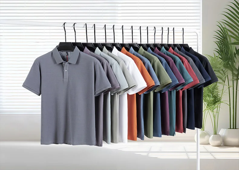 Sommer Neues Designer-Original-Marken-Poloshirt mit Stickerei, Bequemes Kurzarm-Shirt, Modisches, Atmungsaktives Herren-T-Shirt, Bestseller – Detail 3