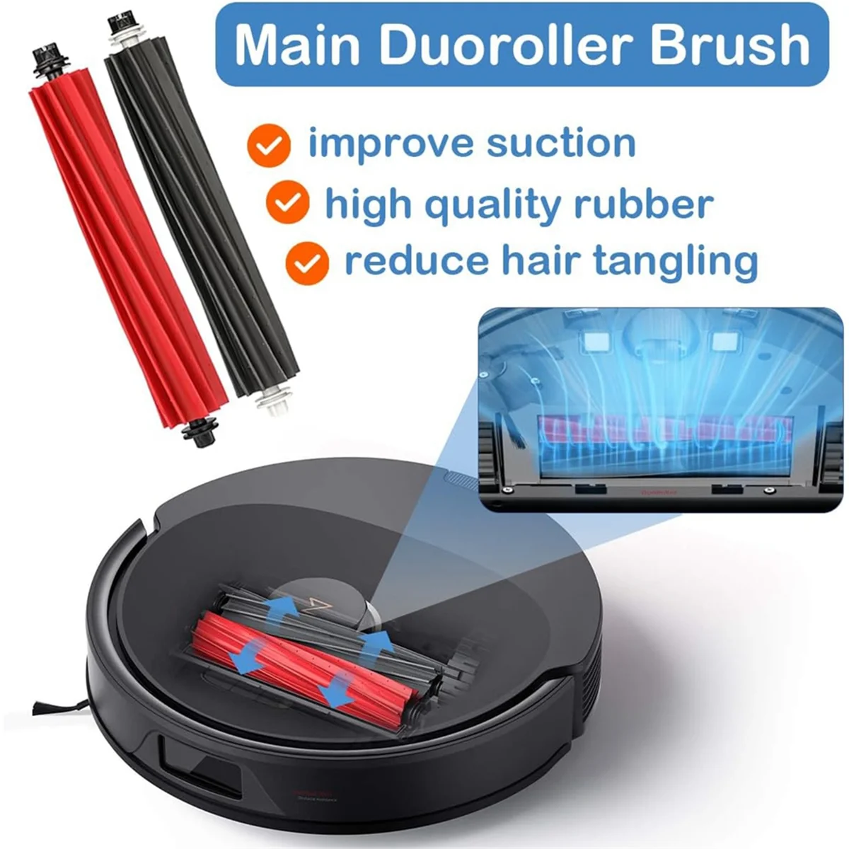 

RATE-eFor Roborock Q8 Max/ Q5 Pro/ Q8 Max +/Q5 Pro+ Vacuum Cleaner Main Side Brush Hepa Filter Mop Cloth