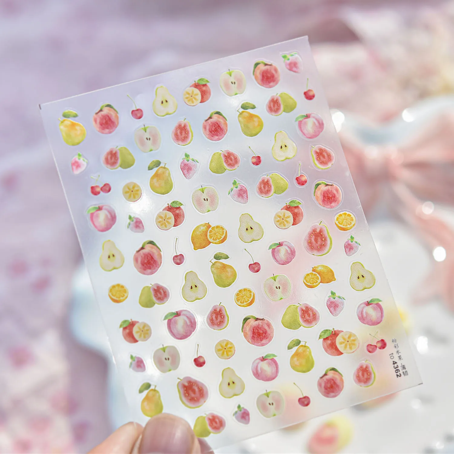 Summer Tempting Colorful Fruits High Quality 3D Nail Stickers Nail Art Decal Design Manicure Tool T-5017