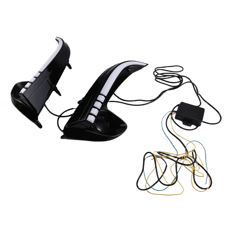 

Top Sale Dynamic Turn Yellow Signal LED Daytime Running Light 2PCS For Toyota Yaris Vios 2020 2021 2022 Relay Car DRL Day Light