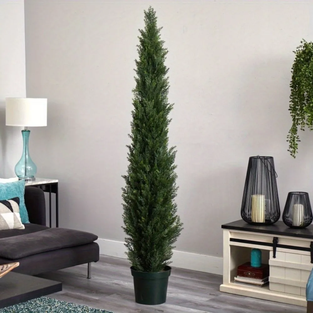 

7’ Topiary Cedar Pine Artificial Tree Home Decor UV Indoor/Outdoor.