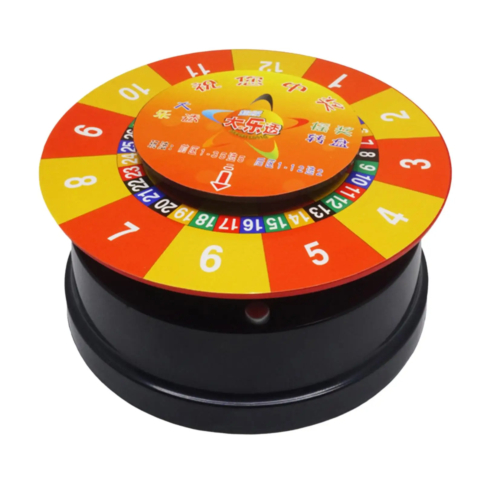 Lottery Turntable Props Game Roulette Wheel for Events Drinking Family