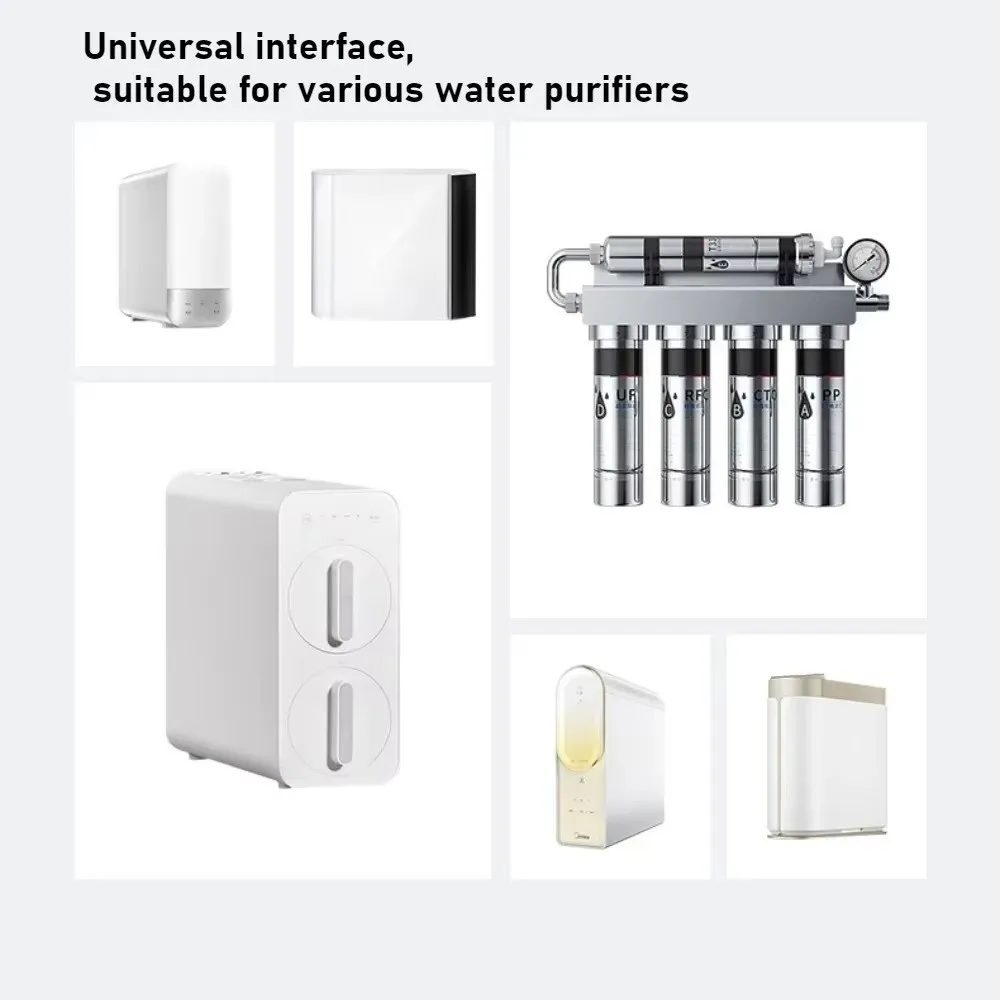 Brass Quick Insert Three Way Valve Stainless Steel Alloy Water Purifier Tee Connector Replacement Part Easy Install