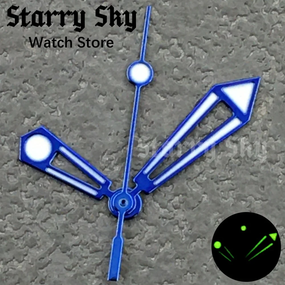 Starry Sky Black/Blue/Silver/Gold/Rose Gold/Orange Hollow Watch Hands With Luminous Fit For VH31/NH35/PT5000 Movement Watch Part