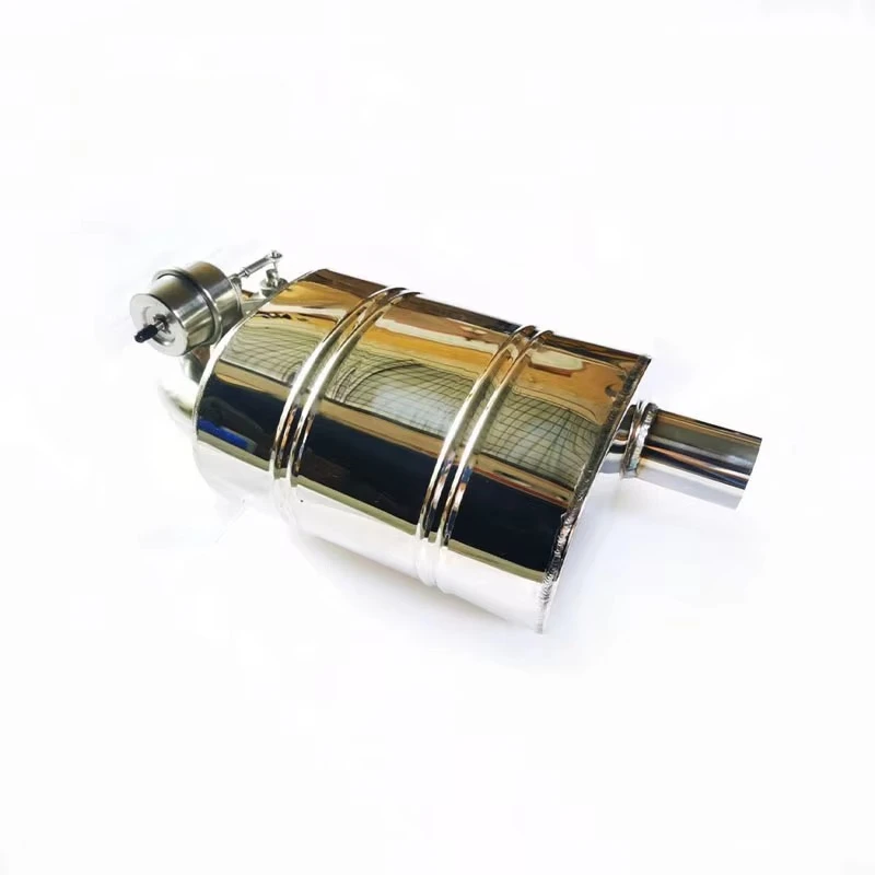 Car Universal Stainless Steel Valved Muffler Vacuum Electronic Valvetronic Exhaust Pipe Remote Control Dual Inlet Outlet 2/2.5/3 view 4
