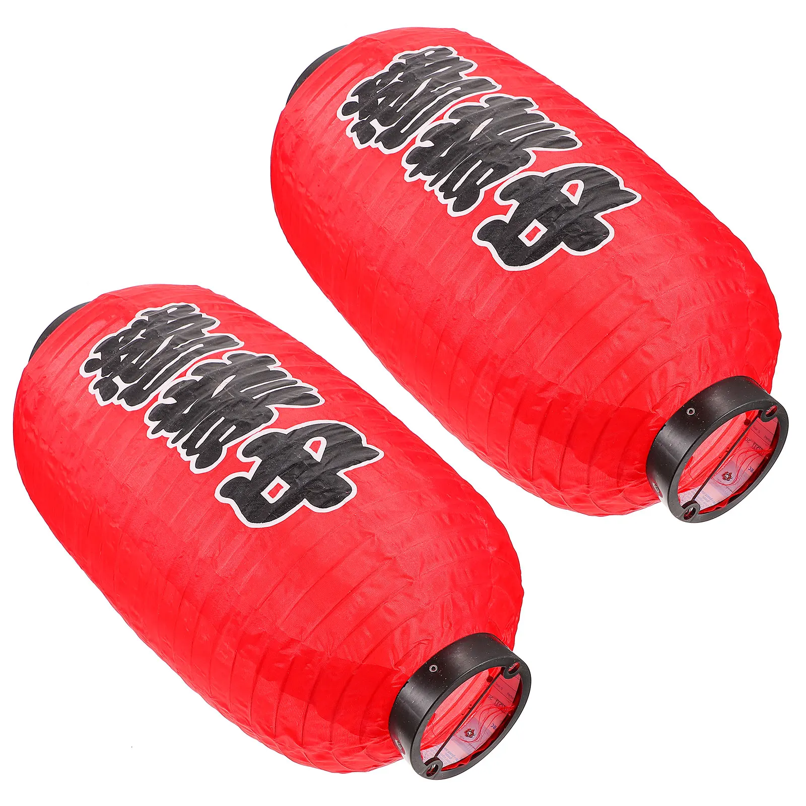 

Waterproof Lantern Set Japanese Sushi Decor Hand-Pulled Noodle Red Restaurant Silk Cloth Outdoor