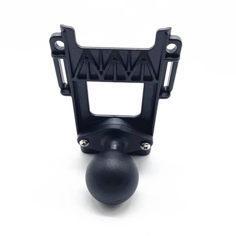 With 1.5 Inch rubber ball Diamond Plate Radio Holder with Belt Clip for Car Motorcycle Interphone