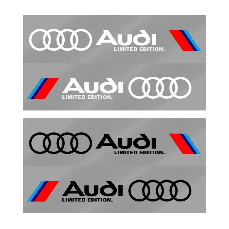 Car Body Decoration Stickers Door Personalized Sporty Car Stickers For Audi sline TT Q2 Q3 Q5 Q7 Q8 A3 A4 A5 A6 A7 R8 B5 B6 B7