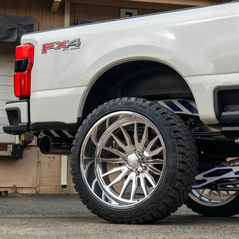 

Forged Aluminium Alloy Wheel 20x14 22x12 24X14 Custom Offroad Chrome Deep Dish Rims