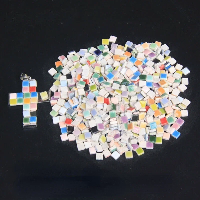 5mm Micro Ceramic Mosaic Tile, Thickness: 3.5mm, DIY Hobbies Craft Material, DIY Tiny Mini Porcelain Mosaic Tile
