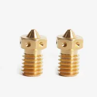 Blurolls Nozzle 2pc/lot High Quality Copper V6 Nozzles for 3d Printer Hotend Prusa i3 MK3S MK3S+ Voron2.4 Voron0.2