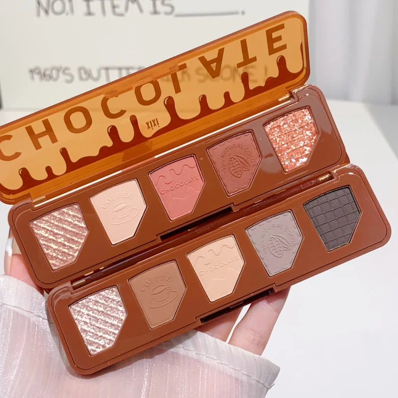 Xixi kakao gładkie grube mleko cień do powiek zaawansowane oddawanie barw bez wypadania kolor ziemisty serii codziennie