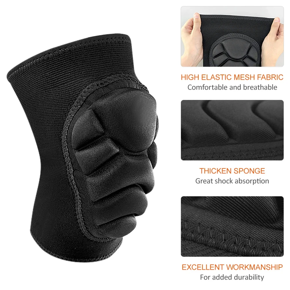 1Pair Protective Knee Pads Elbow Sleeves Guard,Thick Sponge Anti-slip,Collision Avoidance Sport Protective Kneepad Skate Soccer