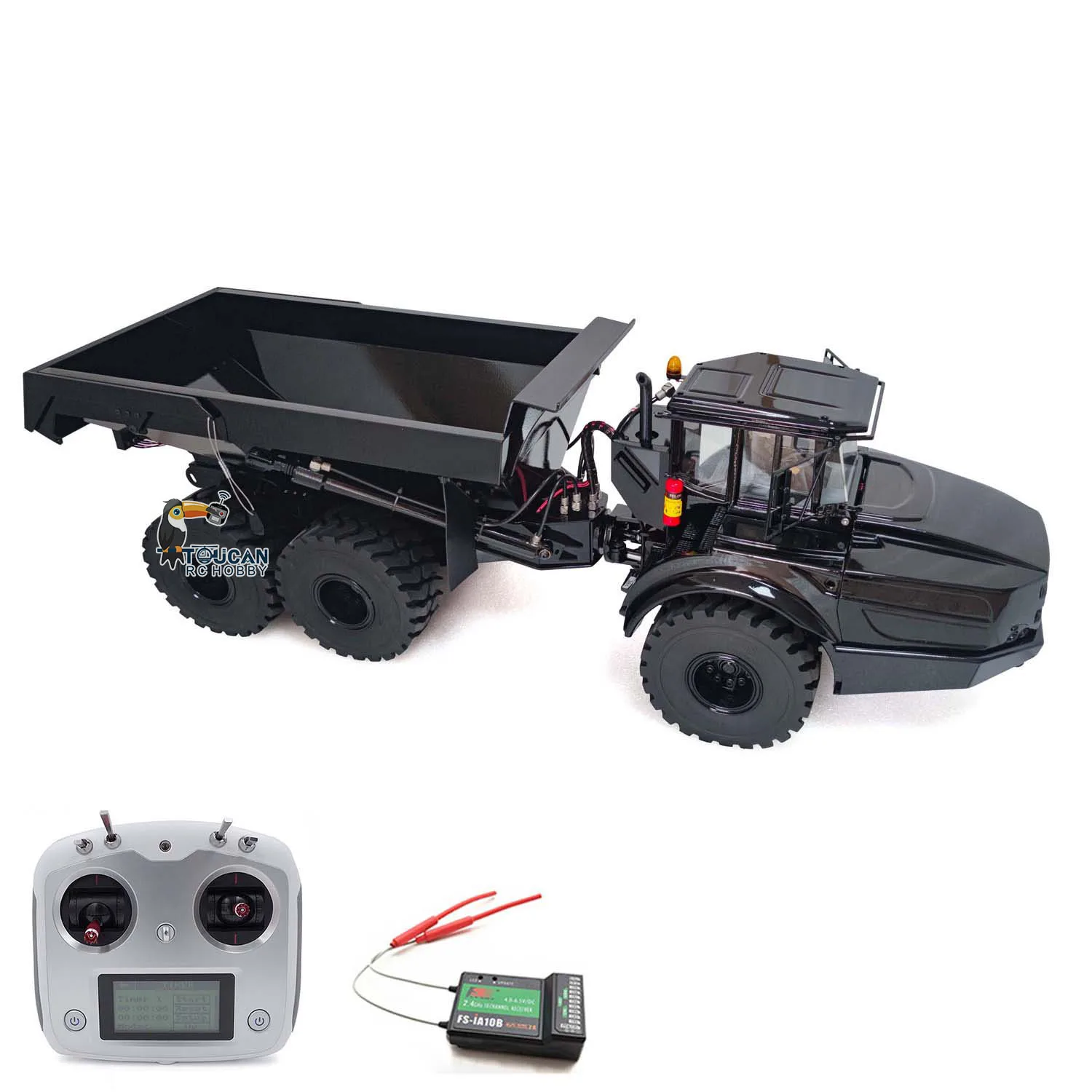 

XDRC 1/14 6X6 Remote Control Dumper Car RC Hydraulic Articulated Truck Construction Car Model Toys TH21623-SMT1