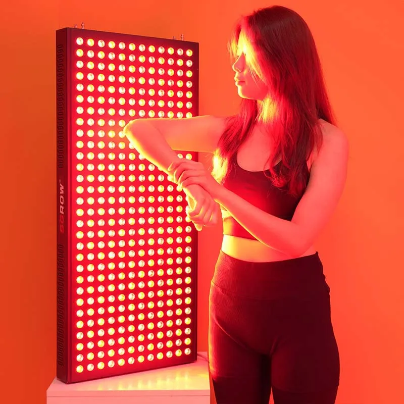 

LED near infrared light 1800W household red light therapy instrument remote control electric bracket external pulse panel light