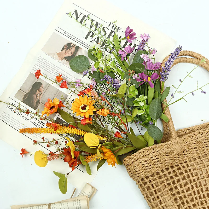 

58cm Simulation Green Plant Natural Decoration Bouquet Simulation Flower Home Simulation Flower Ins Simulation Flower Decoration