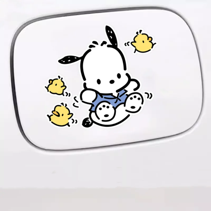 Sanrio Cartoon Car Sticker Kawaii Pachacco Series Sticker Anime Waterproof Motorcycle Decoration Children\'s Toy Birthday Gift