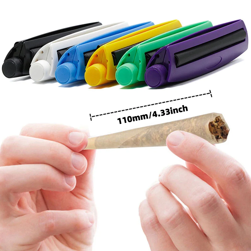 plastic 110mm hand rolling machine cone portable crank storage metal smoking accessories tools roll tobacco cigar