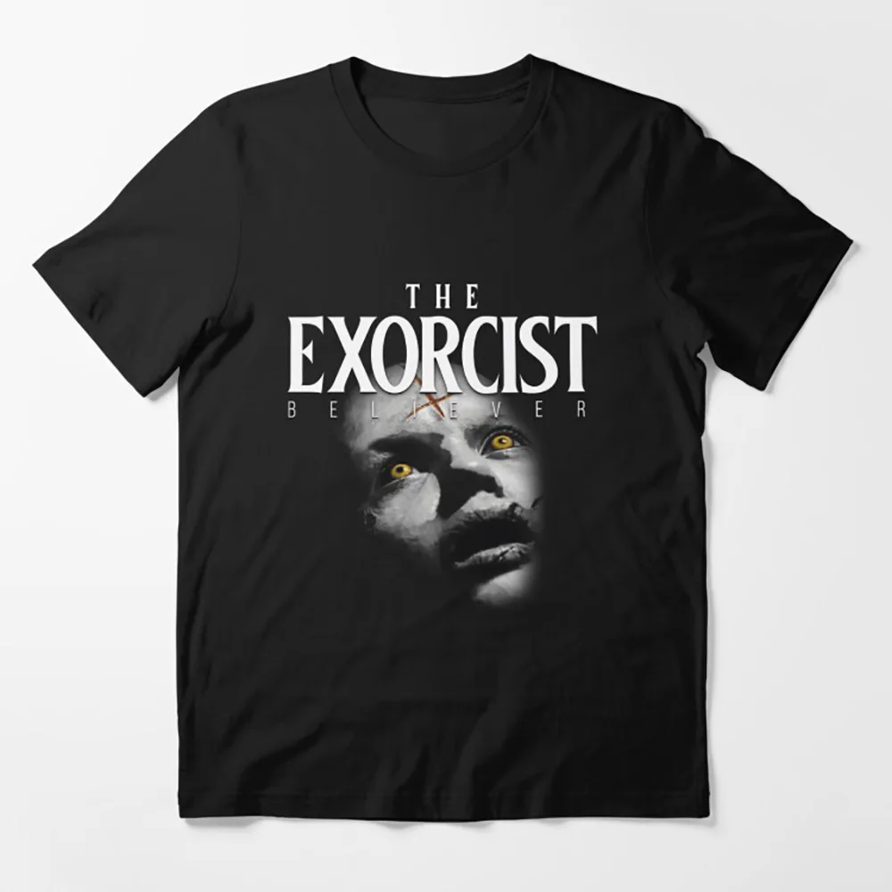 

Believer Horror Movie The Exorcist Sacry Halloween Gift t shirt for man Supernatural Horror Movie Graphic Clothes All size Tops