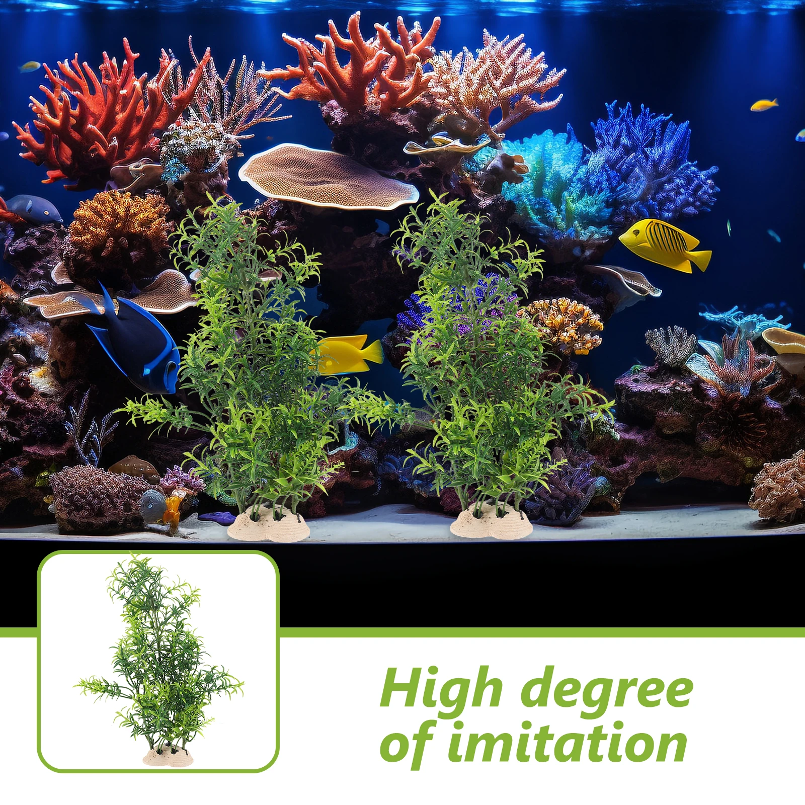 

Lifelike Fake Pine Tree Rock Plant Thicken Base Fish Tank Decor For Home Office Aquarium Decorations Fish Tank Accessories