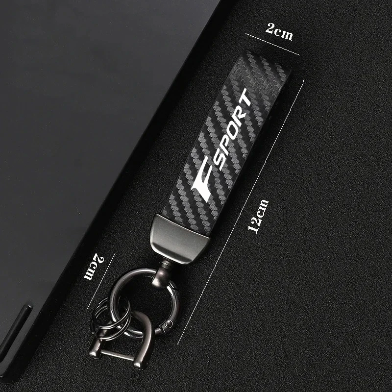 سيارة ألياف الكربون نمط المفاتيح ستوكات مفتاح سلسلة لكزس F SPORT ES RX NX LS UX LX IS GX IS300 RX350 LS500 LX600 NX260