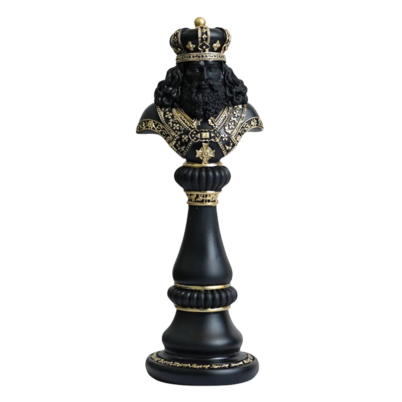 

Creative chess queen king war horse chess piece ornament home living room office desktop creative decoration