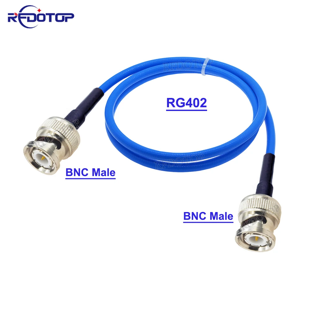 RG402 Coaxial Cable BNC Male to BNC Male Plug Connector 50ohm BNC to SMA Crimp for Semi-Felxible RG402 Cable High Frequency Test