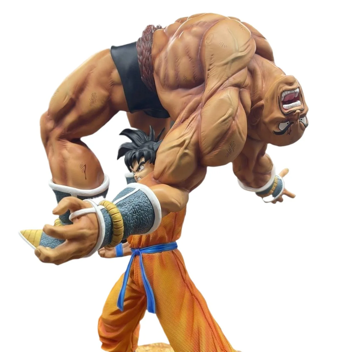 22ซม.Dragon Ball-GokuยกNappaฉากอะนิเมะรูปรูปปั้นคอลเลกชันเดสก์ท็อปตกแต่งเครื่องประดับของขวัญของเล่นสําหรับแฟนๆ
