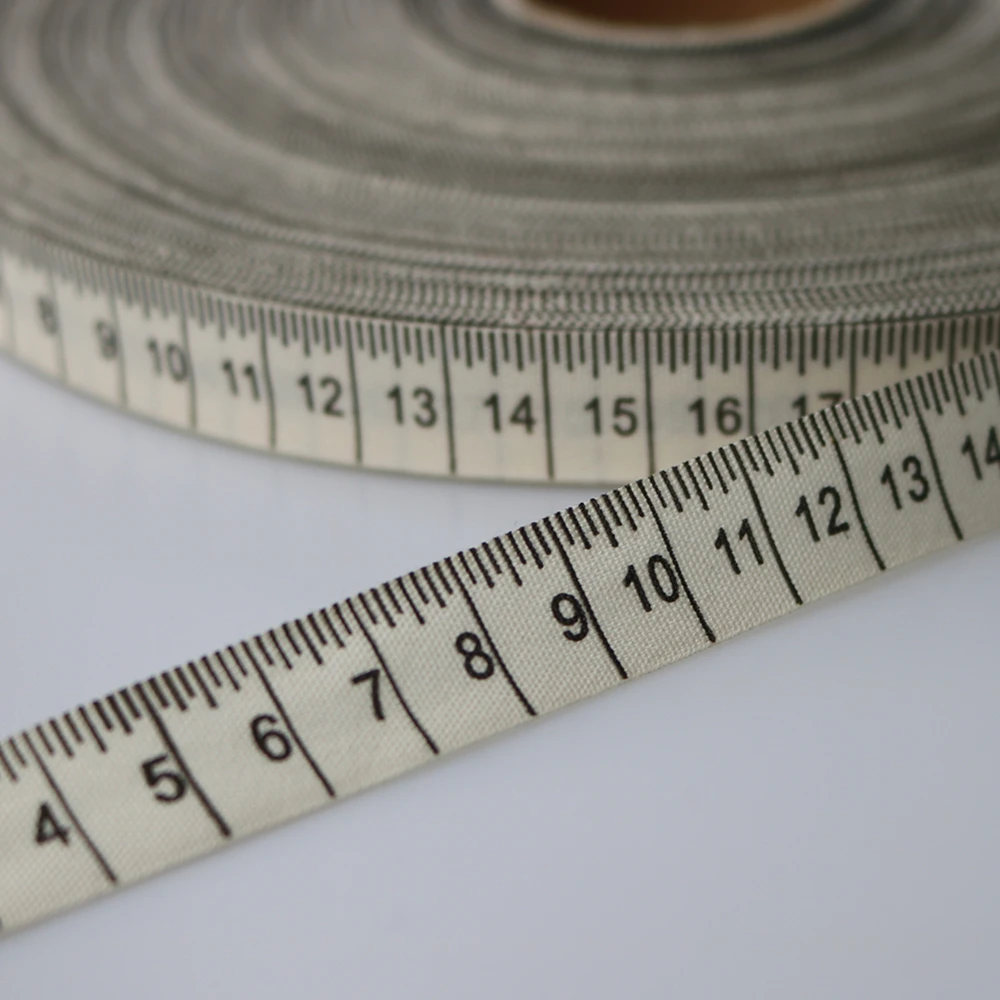 100 Yards 12MM OR 15MM Handmade Wholesale Zakka Ruler Label Ribbon Sewing tape 100% Cotton Ribbon The Most Preferential Price