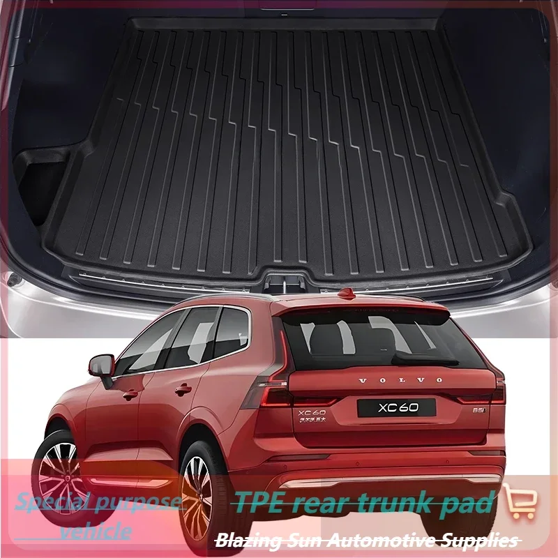 Car Auto Rear Boot Cargo Liner Tray Trunk Mat Carpet for Volvo XC60 2011-2024 Cushion Pad Carpet Pad Anti-dirty Anti-water