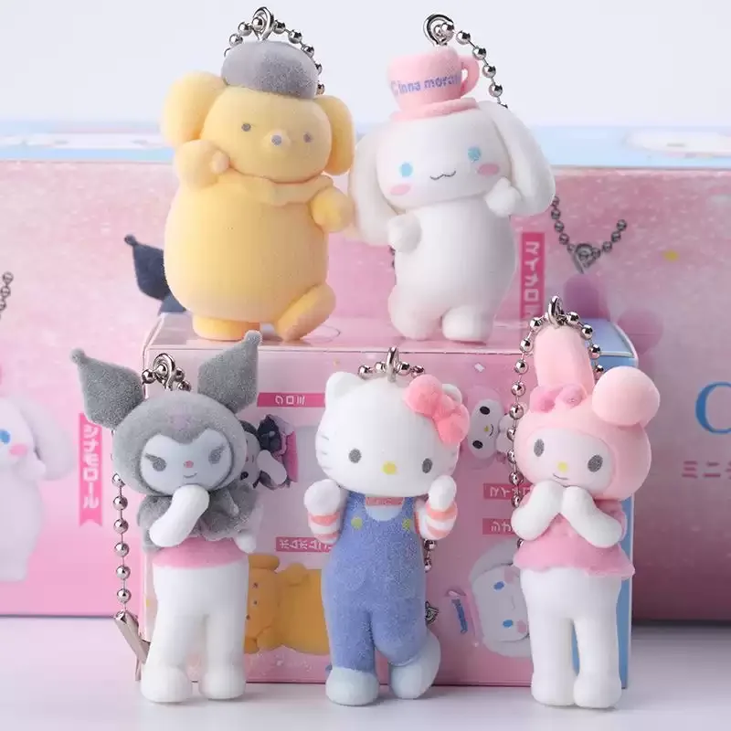 

Sanrio Liveshow HelloKitty My Melody Kuromi Pompom Purin Long Legs Capsule Toys Figurine Gachapon Pendant Blind Box