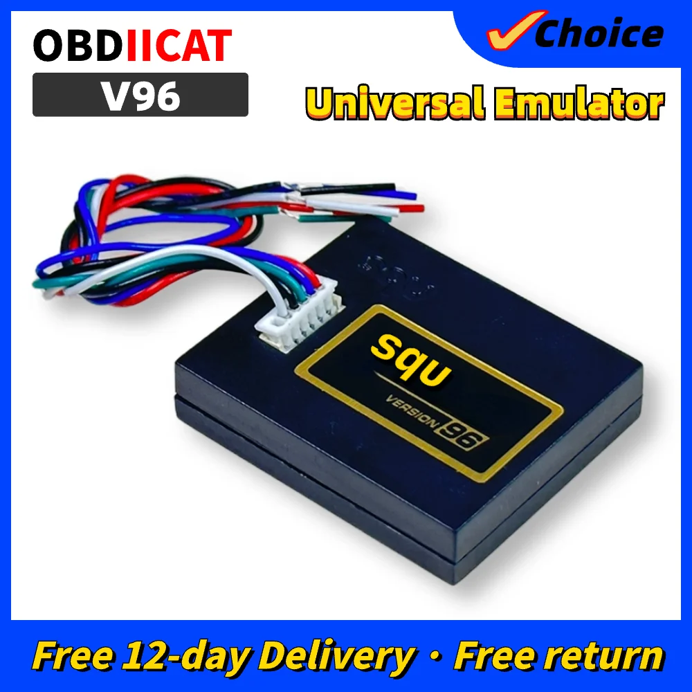 

OBDIICAT SQU OF96 Universal Car IMMO Emulator for VA-G/Be-nz/Ren-ault/BM-W/Fi-at/Hon-da Tacho ECU Tuning Programmer Tool