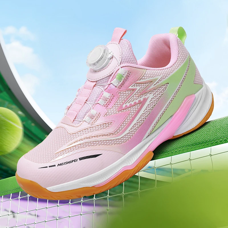 

Новые детские кроссовки для бадминтона, легкие теннисные кроссовки для девочек, противоскользящие тренировочные кроссовки для детей среднего и старшего возраста