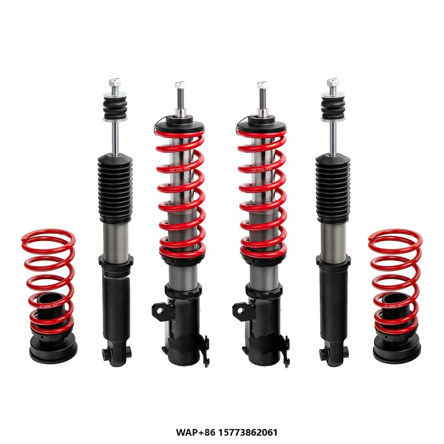 Coilover Monotube Inverted Racing Shock Absorbers-High Damping Force Car Suspension for Tyota Yaris/Yaris L XP130/XP150 11-19