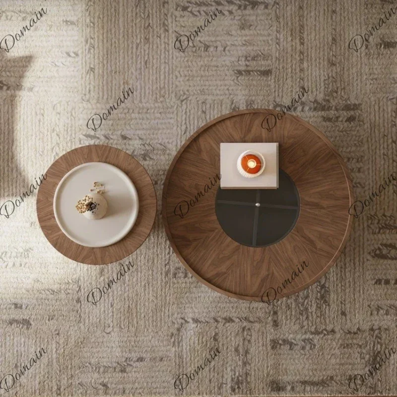 30XX Italian Minimalist Coffee Table Round Living Room Home Modern Minimalist Side Table Sedentary Tables Desk Home Furniture