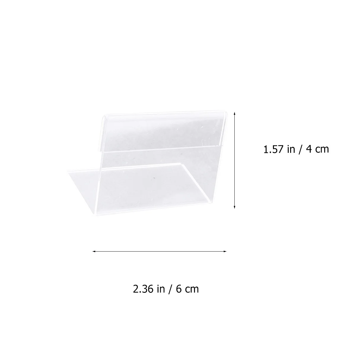 

10Pcs High Clear Acrylic Display Stand L Shape Design 40x55mm for Office Hotel Price Product Description L Shape Display Stand