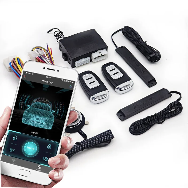 

One-click Start Keyless Access System Car Alarm Mobile Remote Control Car Remote Boot