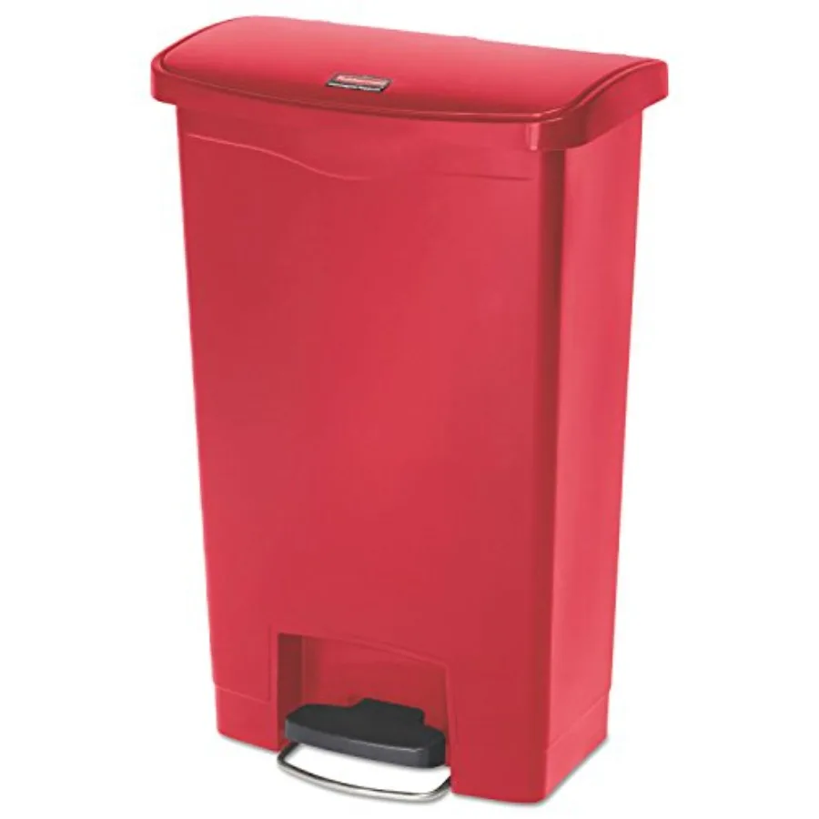 

Streamline Slim Step-On Plastic Trash Can,,, Hands-Free Garbage Can for Medical Waste in Hospitals/Lab/Emergency/Patient Rooms