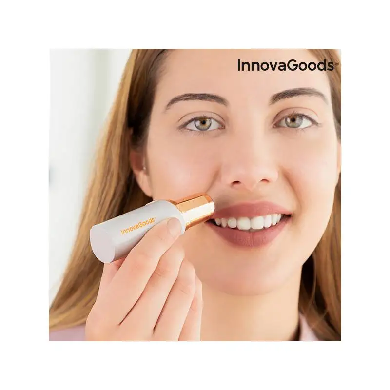 Hair removal and shaving painless Facial depilator with LED InnovaGoods InnovaGoods