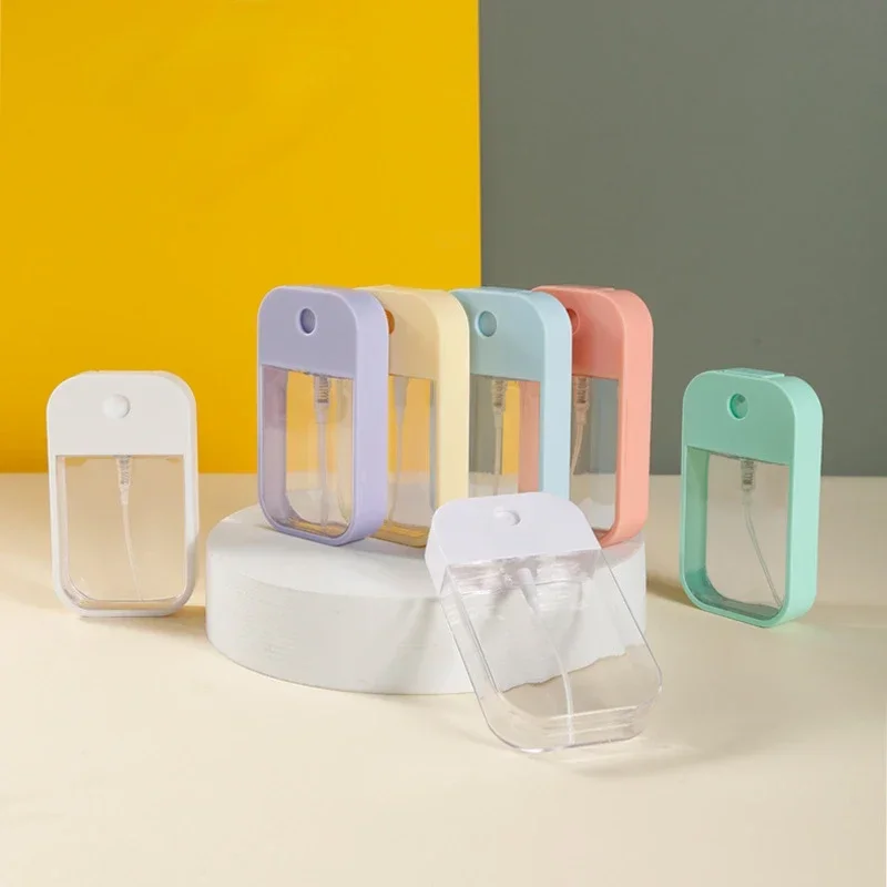 ใหม่ 45ml 6 สีแบบพกพา Hand Sanitizer ขวดแอลกอฮอล์มินิการ์ดสเปรย์ขวด Sub-bottling เครื่องสําอางกด