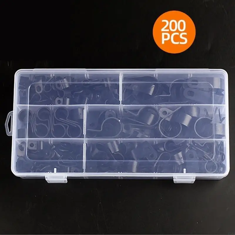 

E5BE 200Pcs Wiring Fixed Button Clip Nylon Cable Clamp Wire Mounting Clips Replacement Wiring Fixed Button Clip Fastener