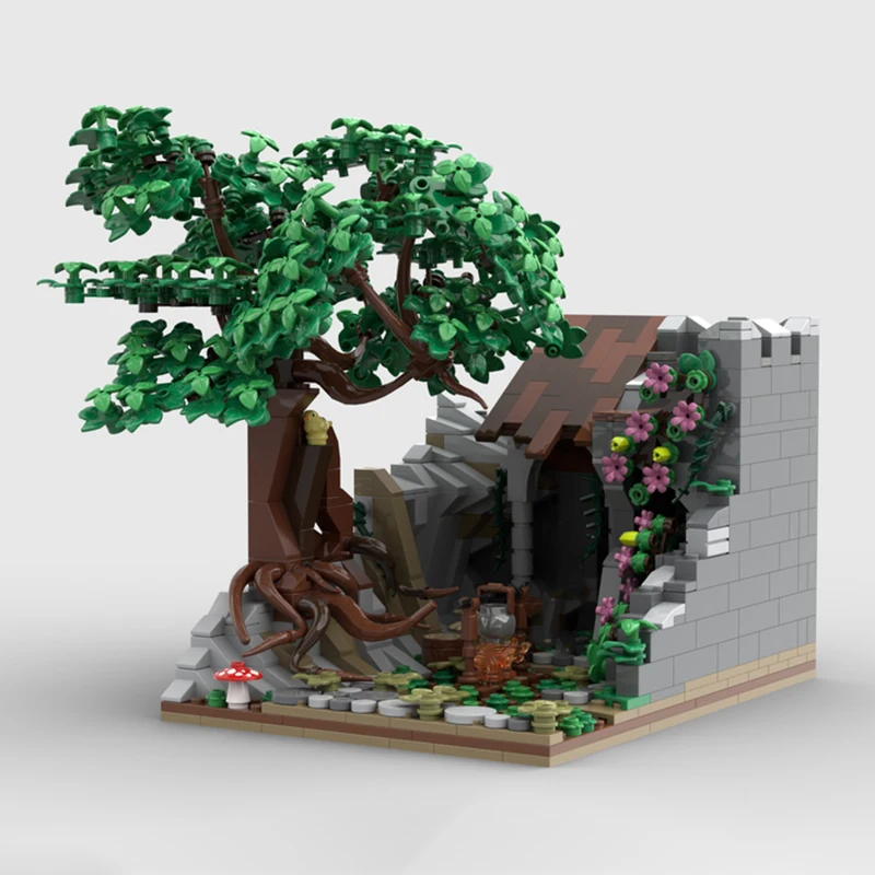 1087PCS MOC Fantasy Movie Ranger Hideout Model Custom Building Blocks DIY Creative Ideas Assembly Display Gift Decoration Set
