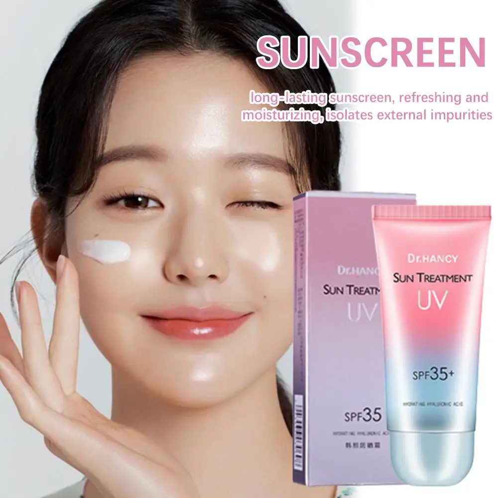 ครีมทาหน้าป้องกัน SPF35สำหรับผู้หญิงโลชั่นฟอกสีกันแดดครีมแยกเจลครีมมอยส์เจอไรเซอร์ D3Y4ขาว