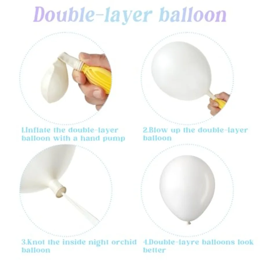 Eisschnee-Geburtstagsparty-Dekorationen, 159 Stück, Schneeflocken-Ballon-Girlande, Bogen-Set, blau, lila, schillernder, explodierender Stern, Folienballon