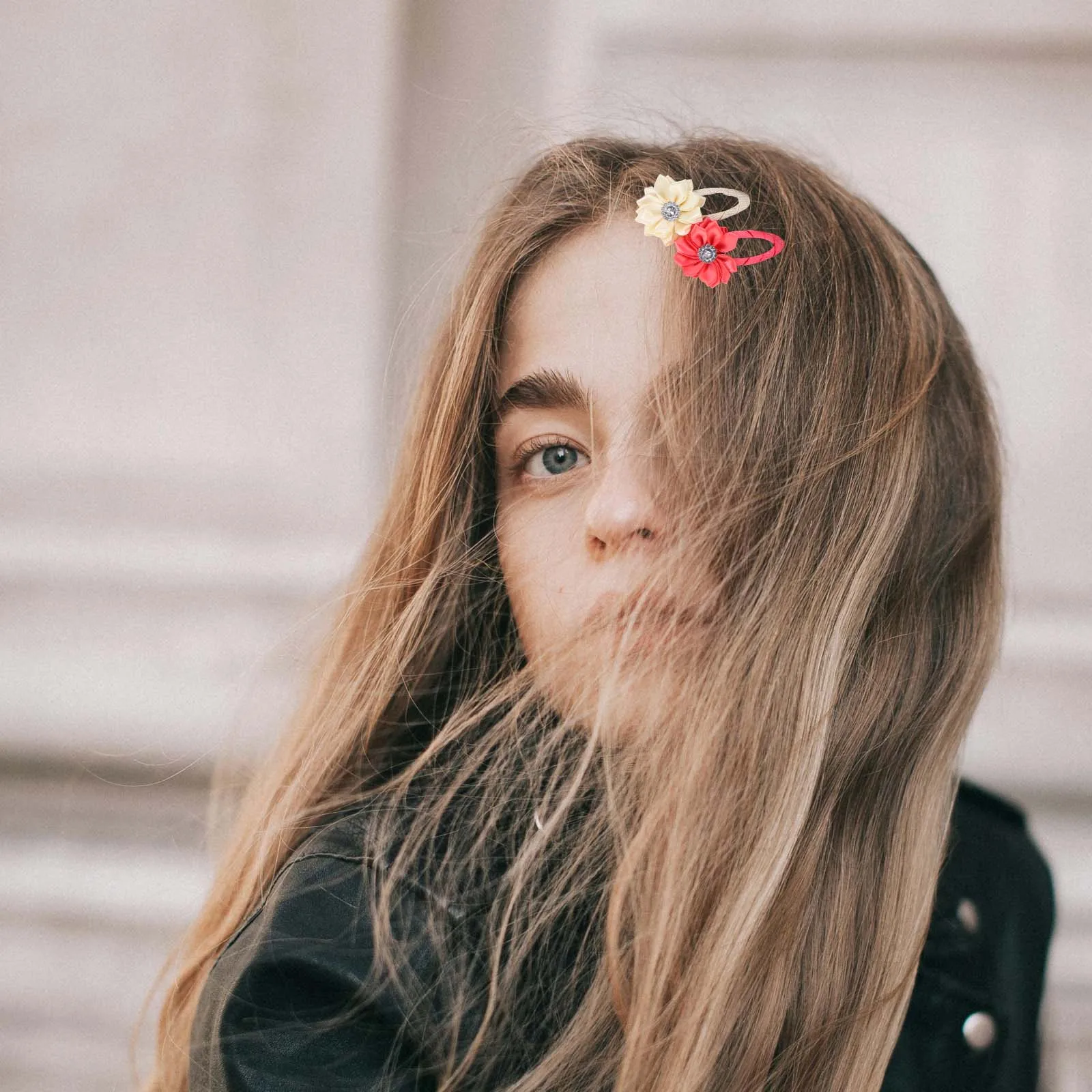 

10PCS Sun Petal Hair Clips for Girls Cute Floral Aligator Bangs Ponytail Hairstyles Girl Hairpin