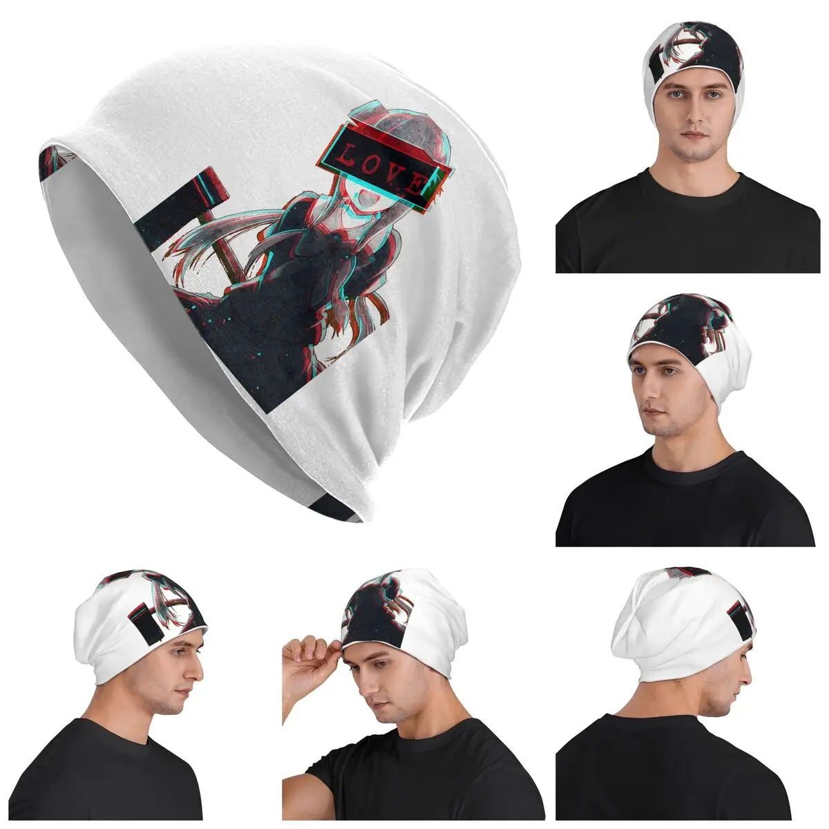 

"Love" Aesthetic Yuno Gasai By Mirai Nikki Warm Knitted Cap Fashion Bonnet Hat Autumn Winter Outdoor Beanies Hats for Men Women